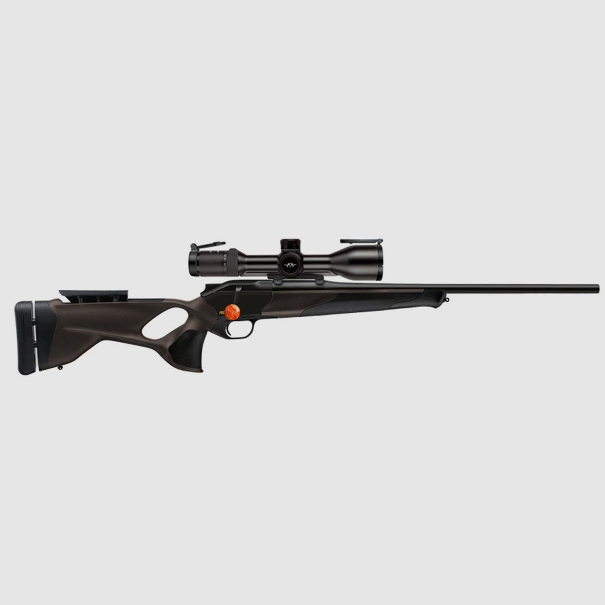 Die BLASER R8 Ultimate Bockjagdbüchse mit B2 Zielfernrohr und Kammergriffkuge...