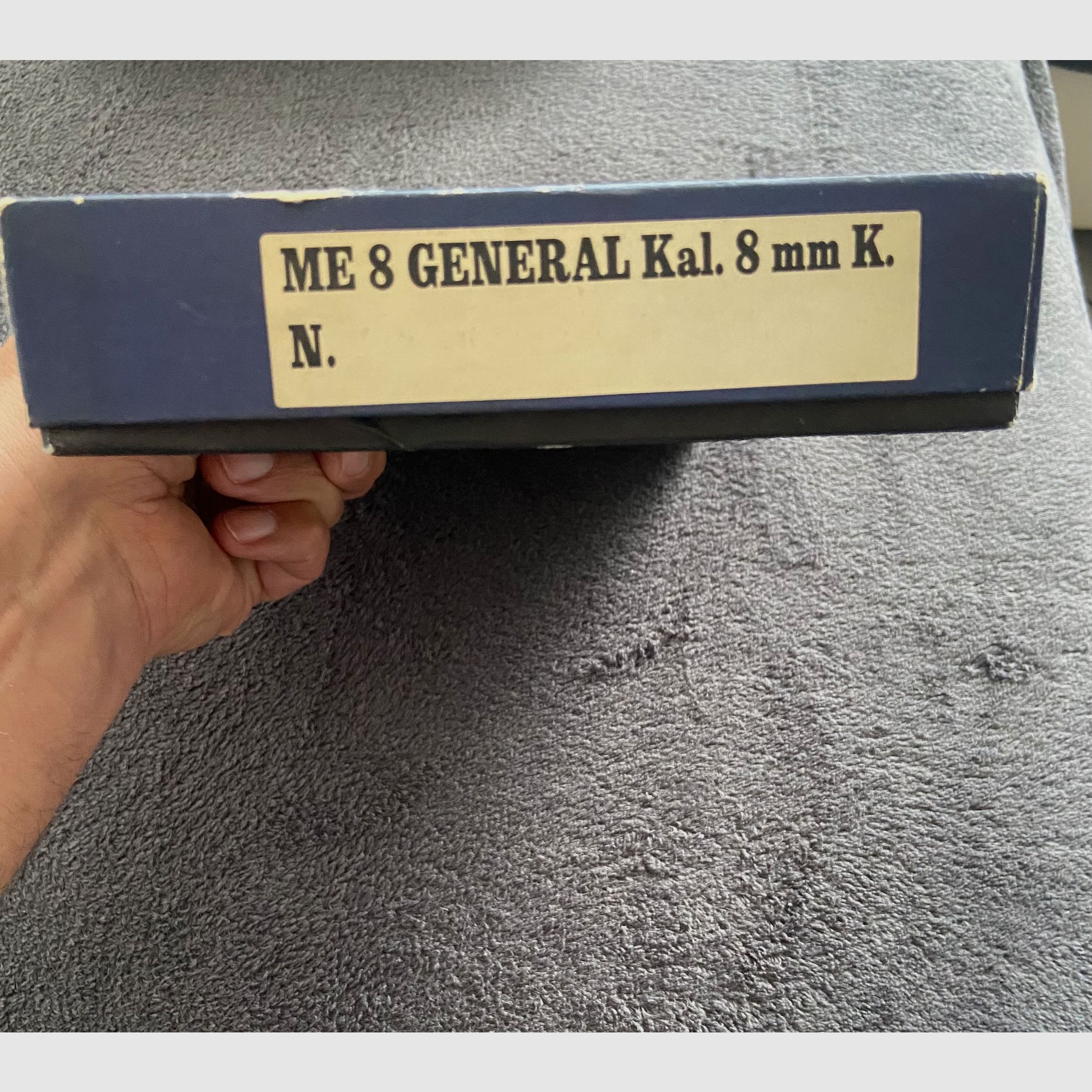 ME 8 General | Cal. 8mm K. | PTB 437 | Cat. 3589 | Dans la boîte d'origine (OVP) – Super pièce de collection !