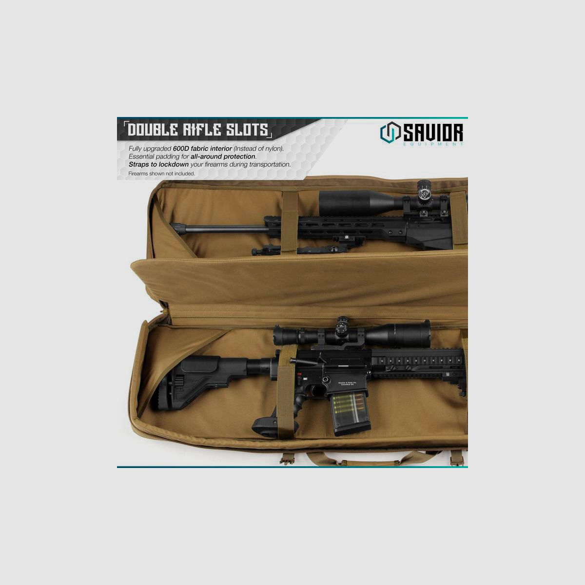 Futteral für Doppelbüchse SAVIOR URBAN WARFARE 46' – TAN, Bild 5 von 5