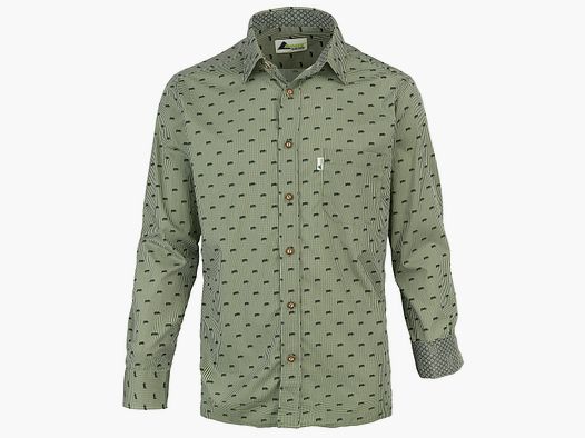 Skogen Camicia a Maniche Lunghe da Uomo Cinghiale