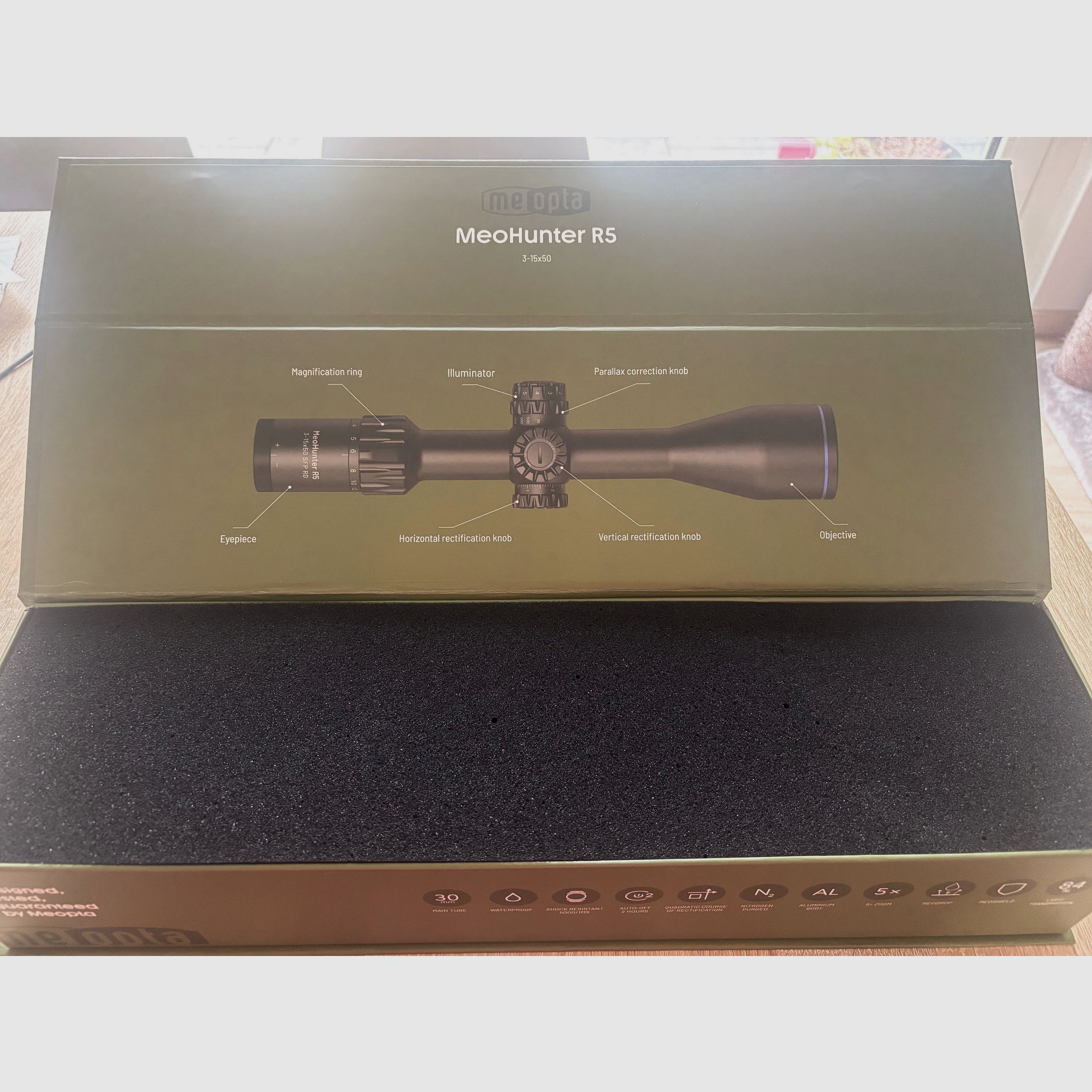 Zielfernrohr ZF Meopta MeoHunter R5 3-15x50 SFP RD