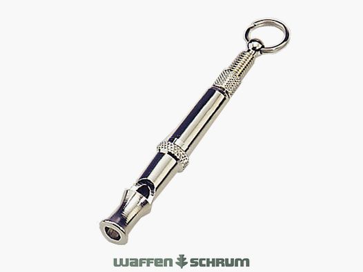 Silbato para Perros Silencioso Sprenger de Latón, Niquelado, Longitud: 7,5 cm