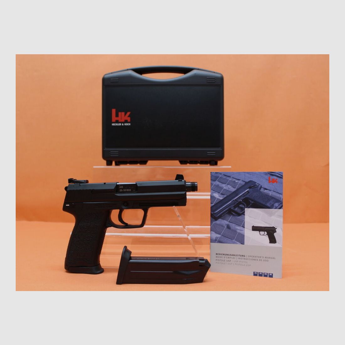 Heckler&Koch Ha.Pistole .45Auto Heckler&Koch/H&K HK USP TACTICAL 129mm Lauf mit Gewinde M16x1L (.45ACP/.45A.C.P), Bild 2 von 3