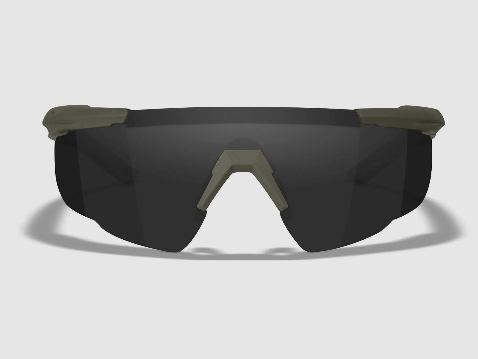 WX VALOR Brille mit 3 Wechselgläsern, Gestellfarbe Matt Armee Grün