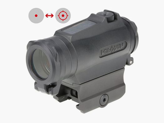 Holosun Reflexvisier HE515C-T-RD mit rotem Wechselabsehen: 2MOA Dot & 65MOA Circledot