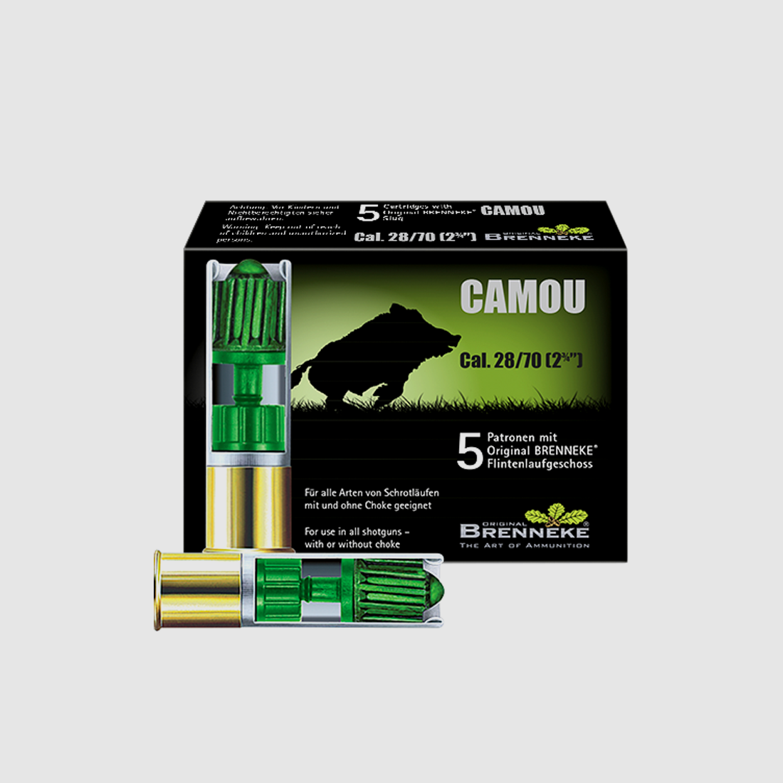 Flintenlaufgeschosse – CAMOU Cal. 28/70, 18,3 g VE5