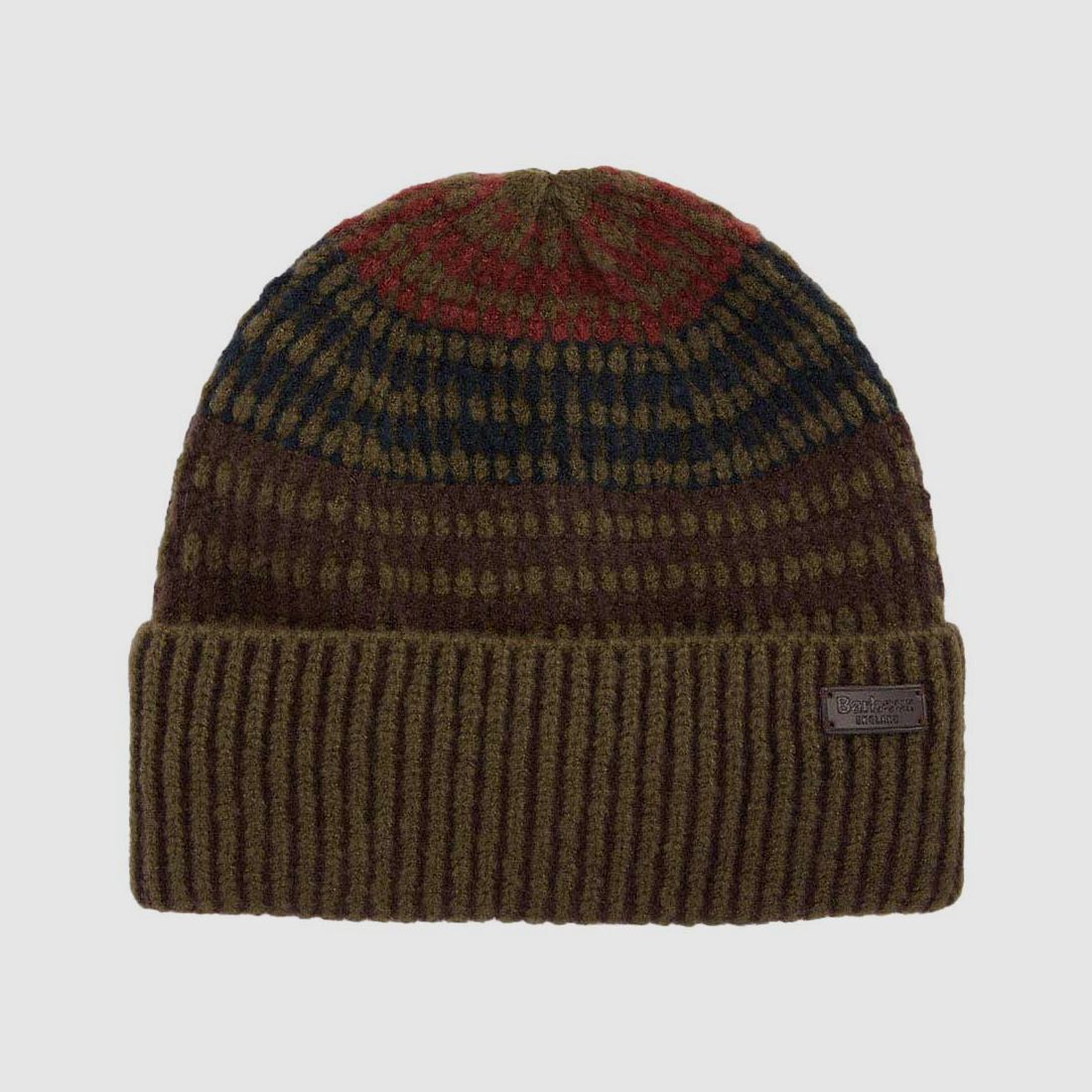 Barbour Beanie Harray Olive/ Fired Brick