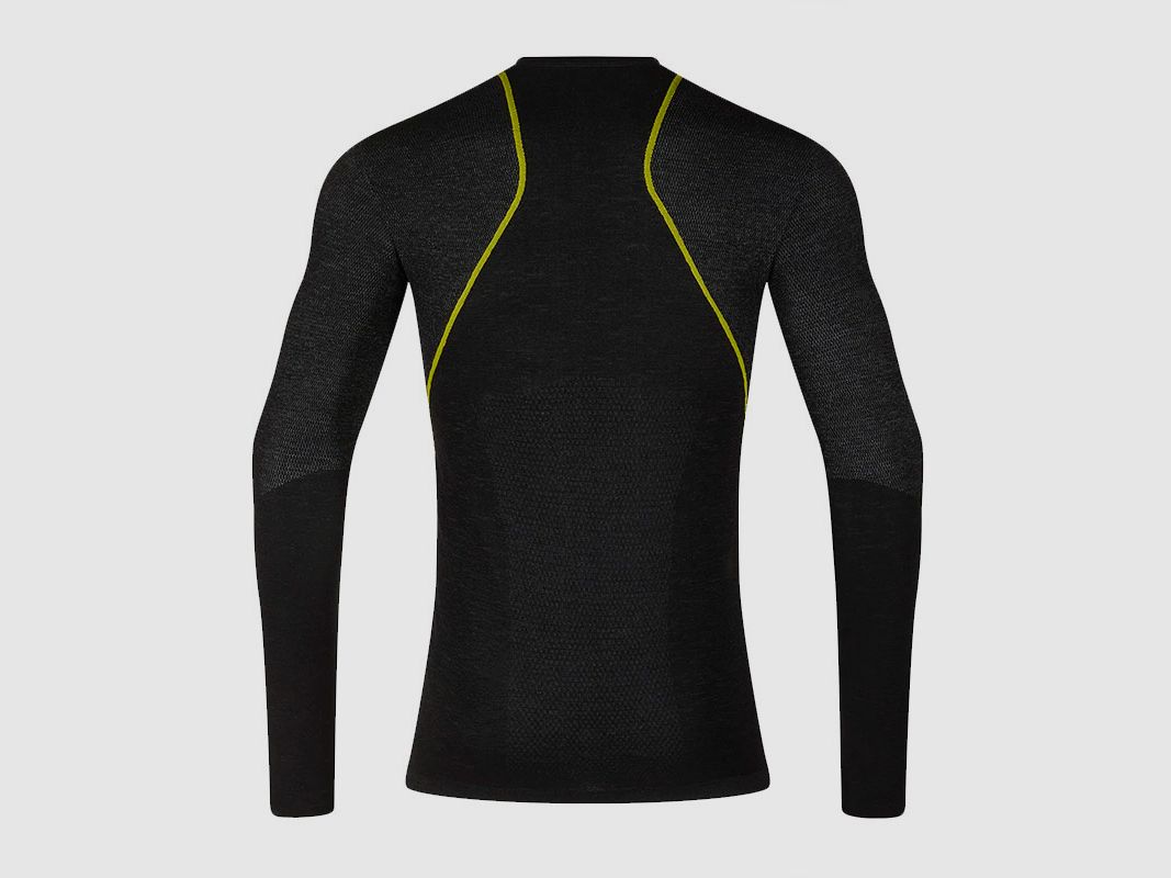 MAGLIA – LA SPORTIVA – HERREN – WOOL40 AERO LANGARM M Schwarz/Gelb, Bild 2 von 4