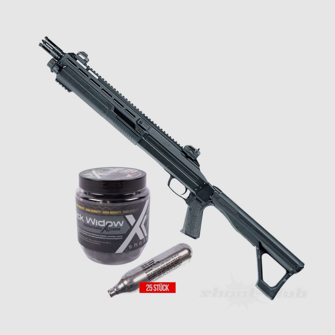 T4E T4E HDX Marker .68 czarny Zestaw Black Widows 68 + Co2