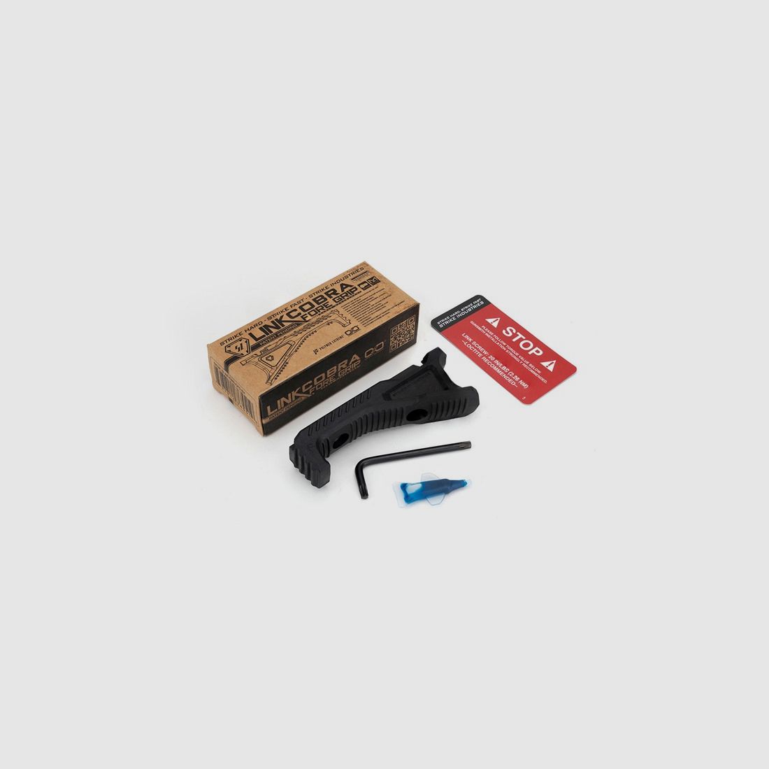 STRIKE INDUSTRIES W/CABLE STRIKE INDUSTRIES LINK COBRA FORE GRIP WITH CABLE MANAGEMENT IN BLACK, imagen 1 de 7