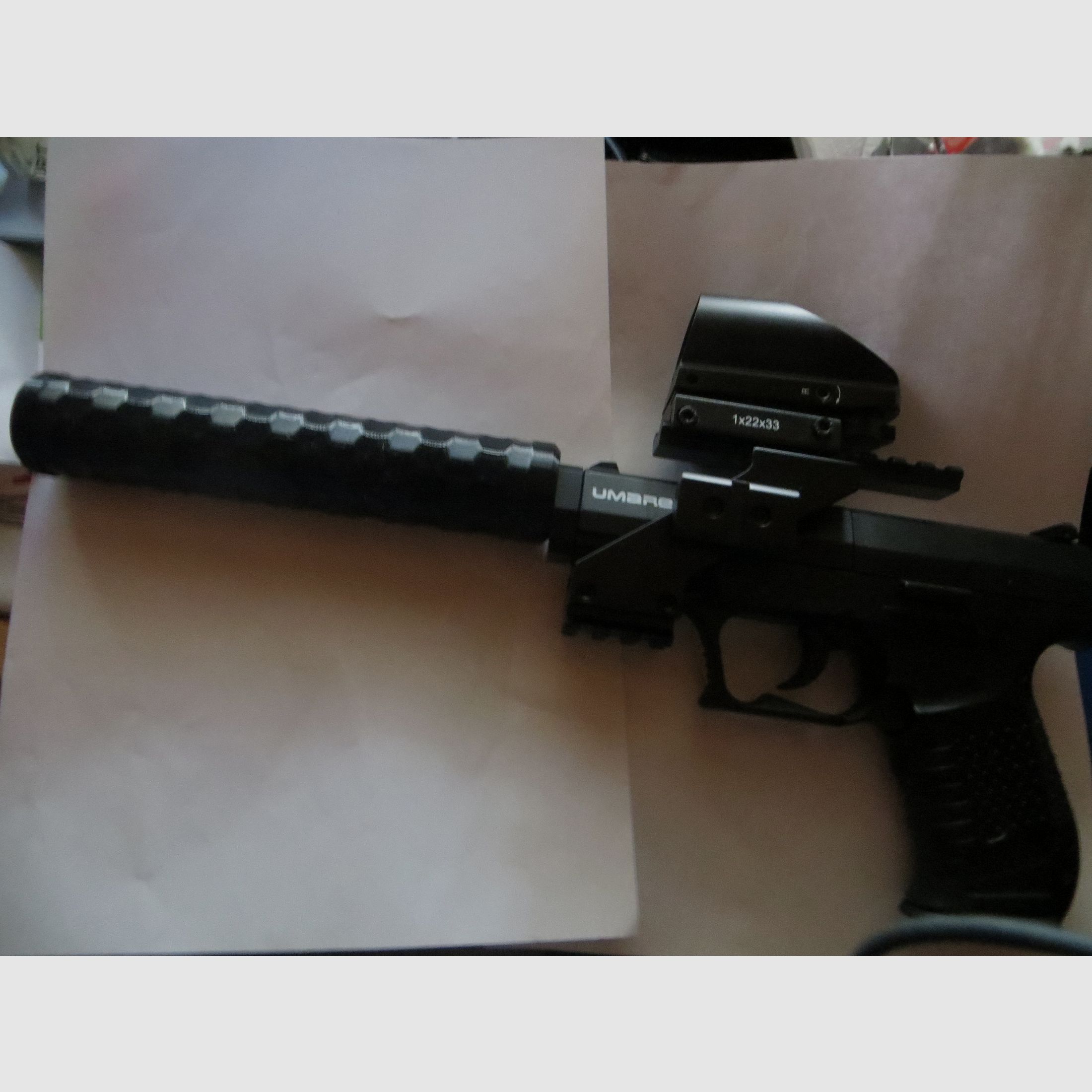 Walther CPSPORT (Baugleich Nighthawk) Mit RedDot und Moderator  (Däpferatrappe)