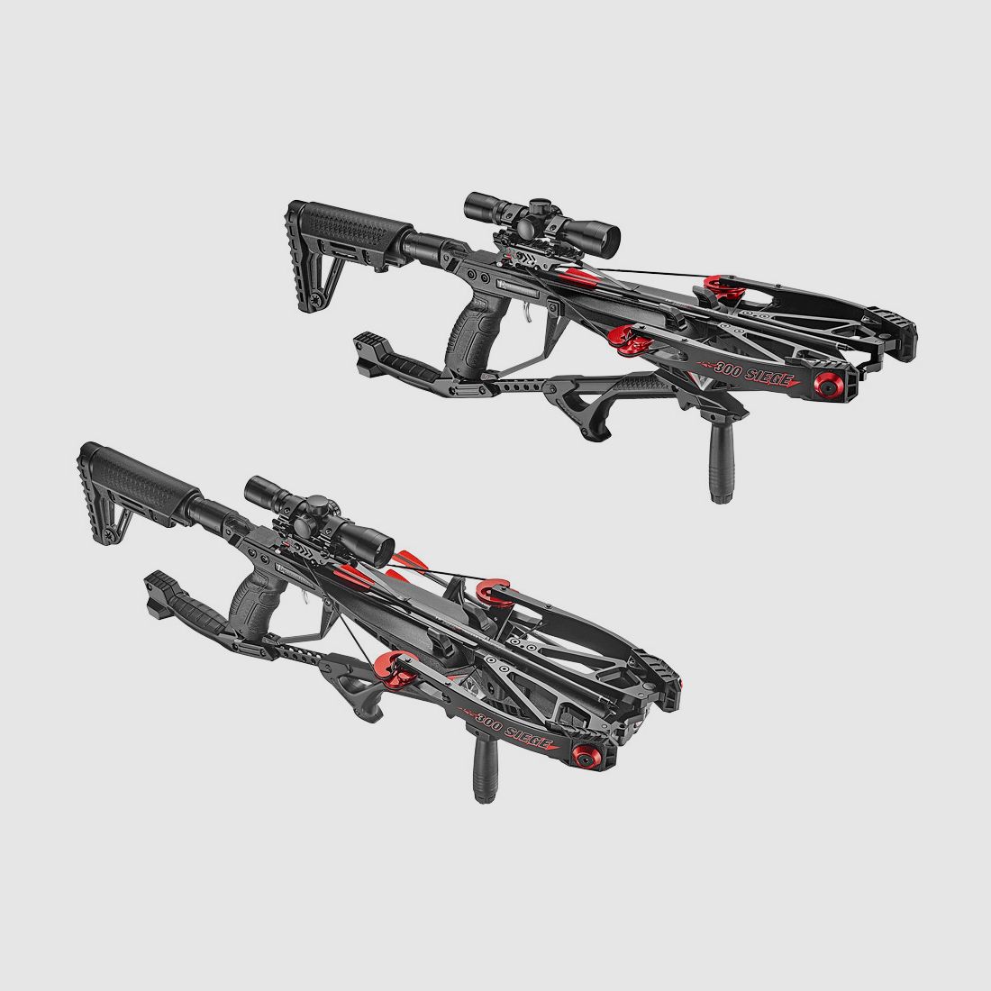 Compound Armbrust EK Archery Cobra System Siege 150 lbs schwarz inklusive Zielfernrohr Zweibein und ZubehĂ¶r (P18)