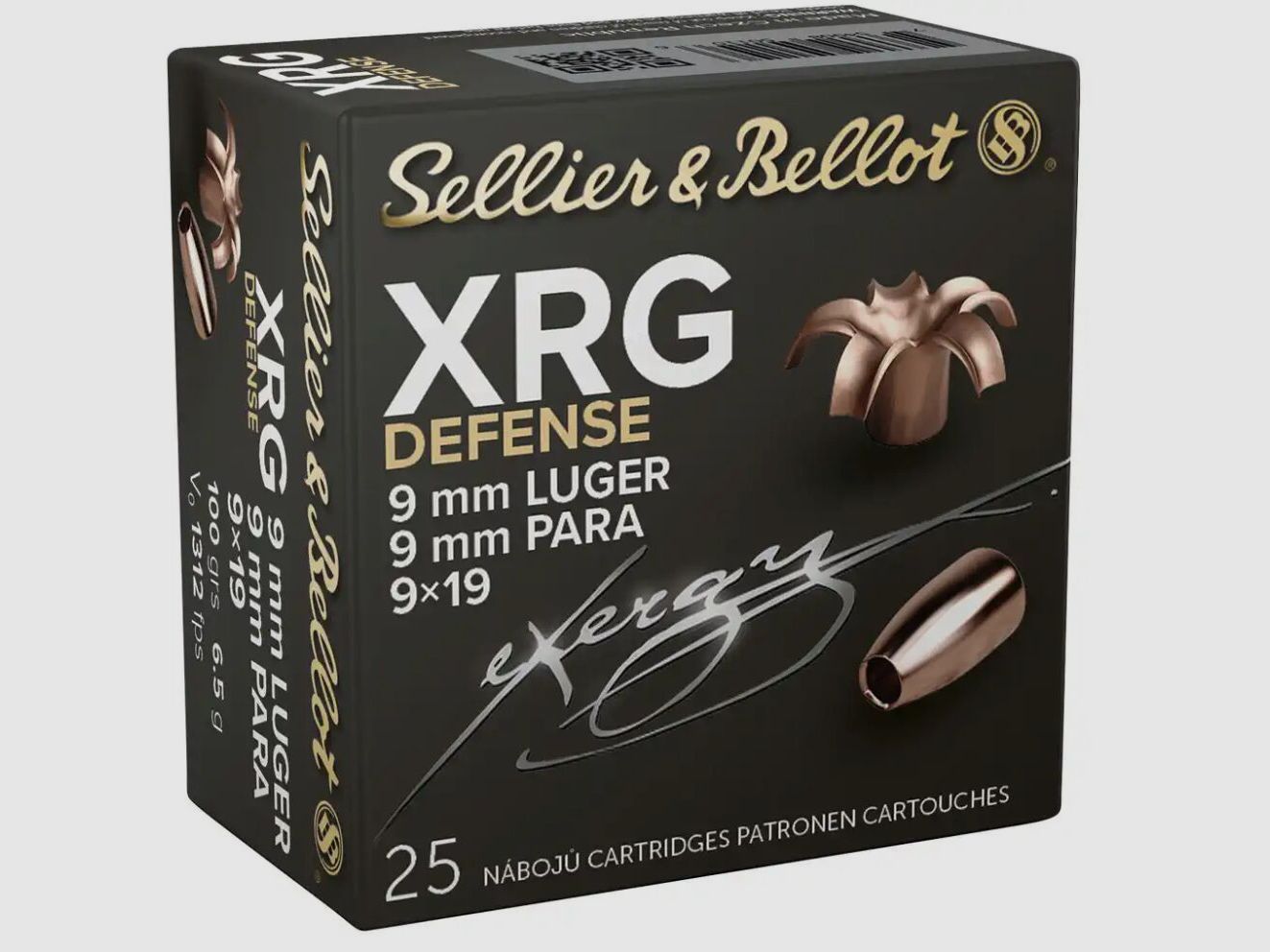 Sellier & Bellot XRG-Defense 100grains 25x Patronen