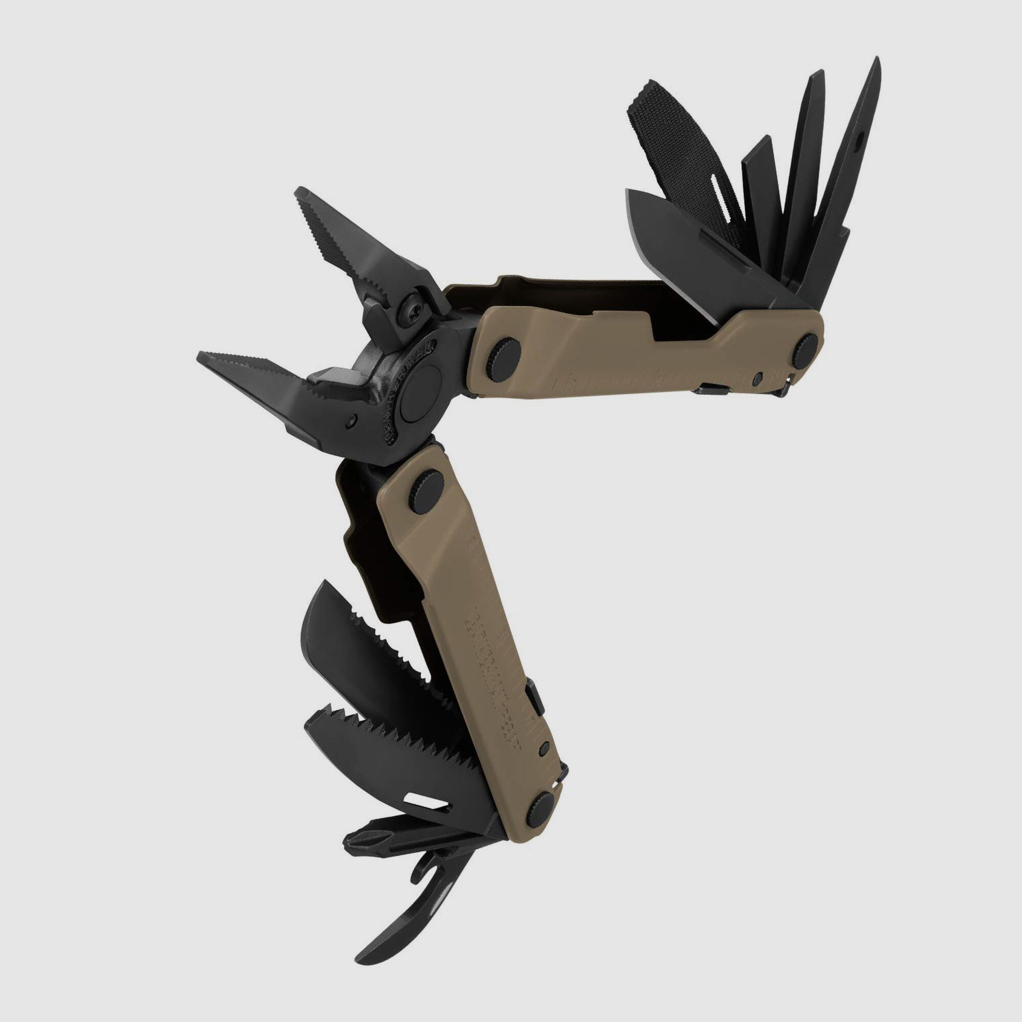 Leatherman REBAR Coyote Tan, Molle Holster, Schwarz, M