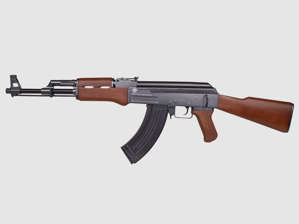 Kalashnikov AK47 Holzoptik 6mm - Airsoft Federdruck < 0,5 Joule
