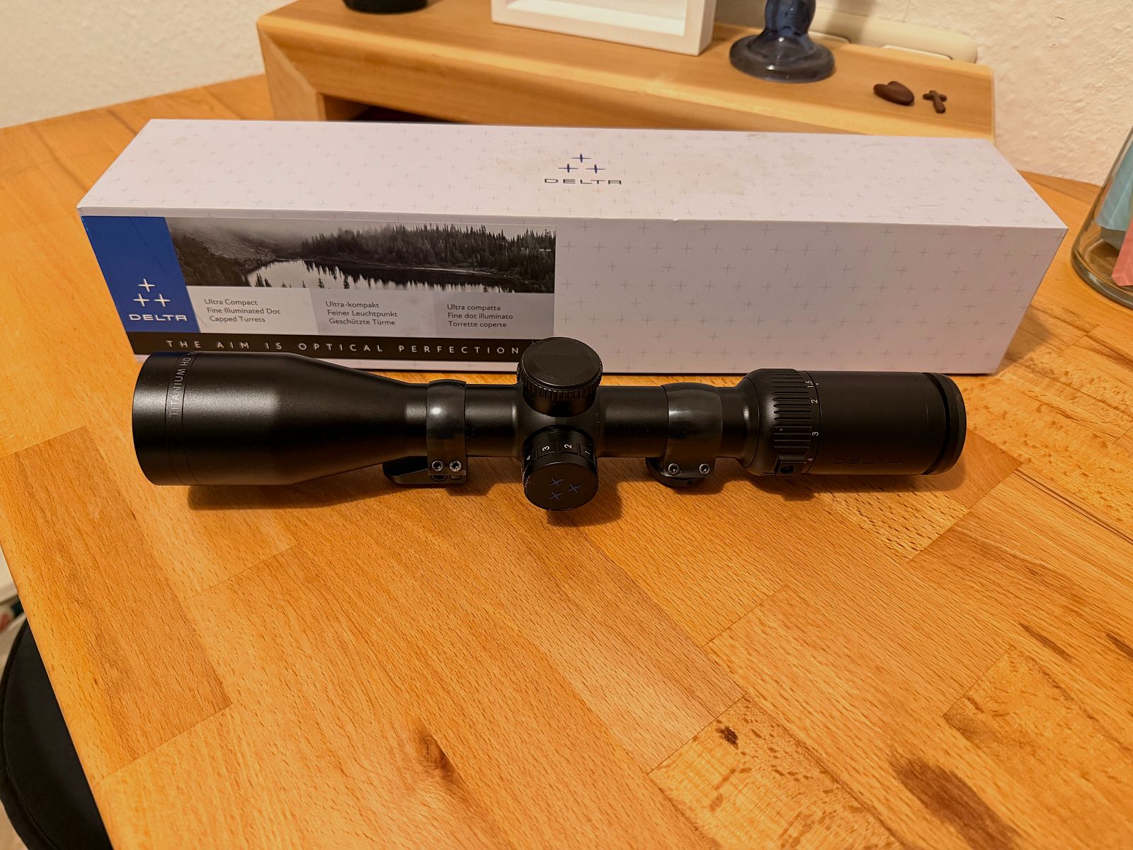 Delta Optical 1,5-9x45 punto de luz 30mm tubo medio caza de empuje no Z6i HT V8 z8i