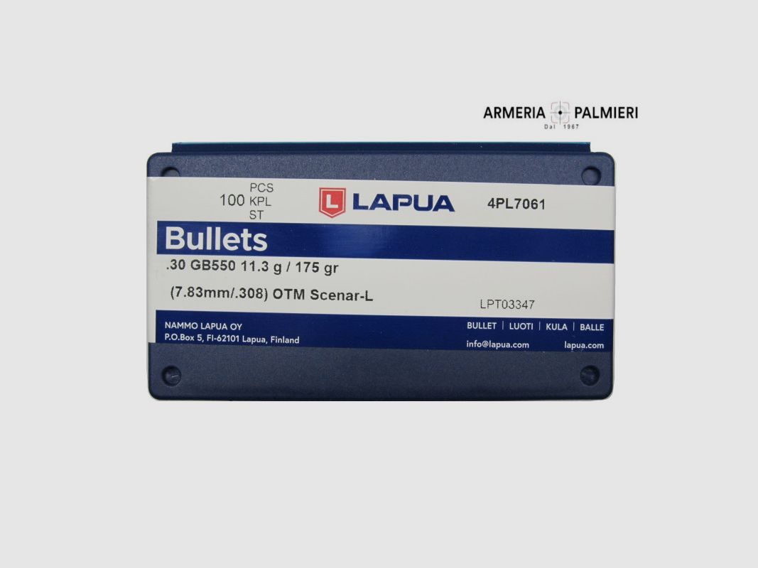 LAPUA POCISK CAL30 175GR SCENAR L