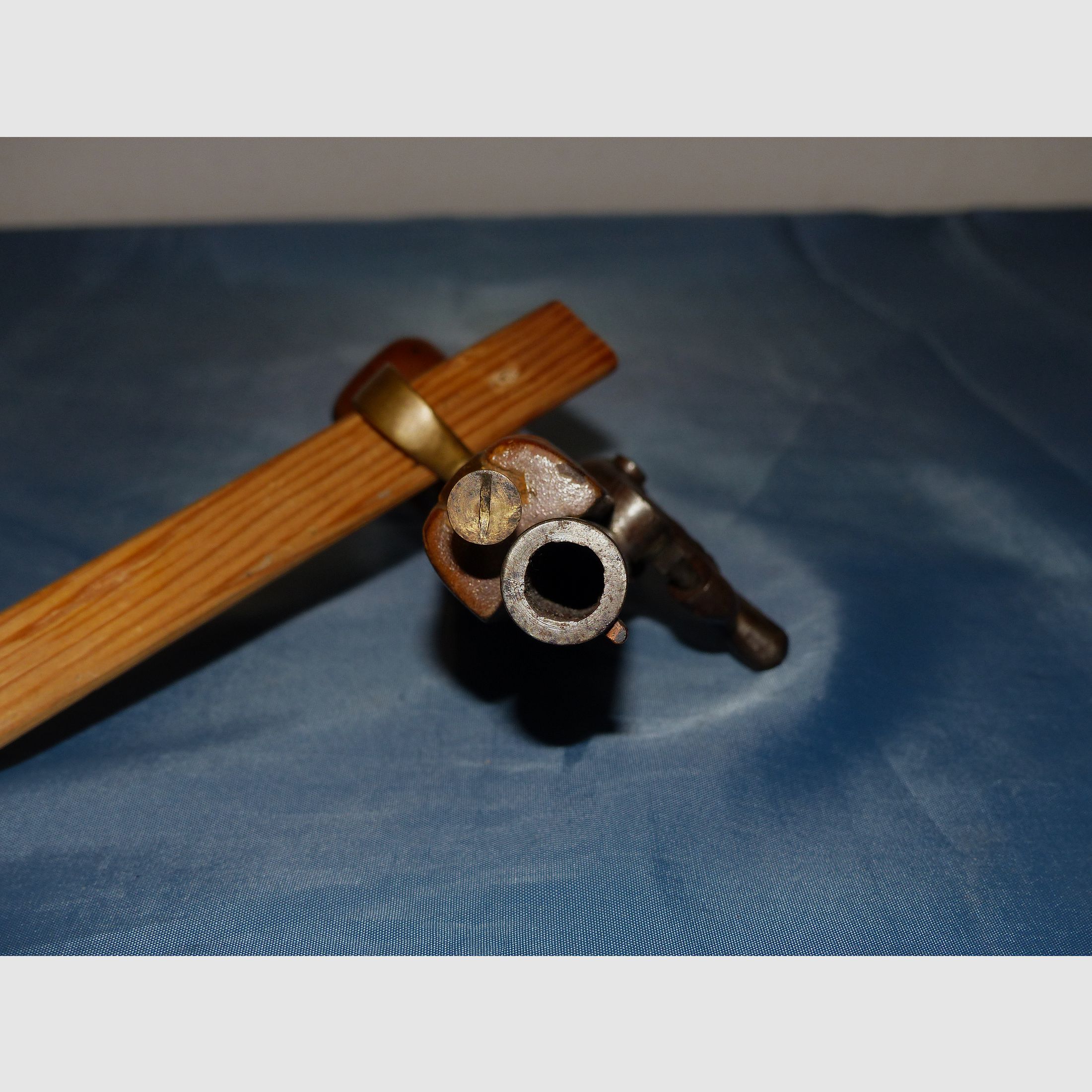 Vorderlader Perkussion Pistole Derringer antik vintage