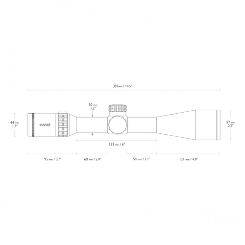 Zielfernrohr Hawke Frontier 30 4-24x50 SF IR Mil Pro 20x, Bild 7 von 8