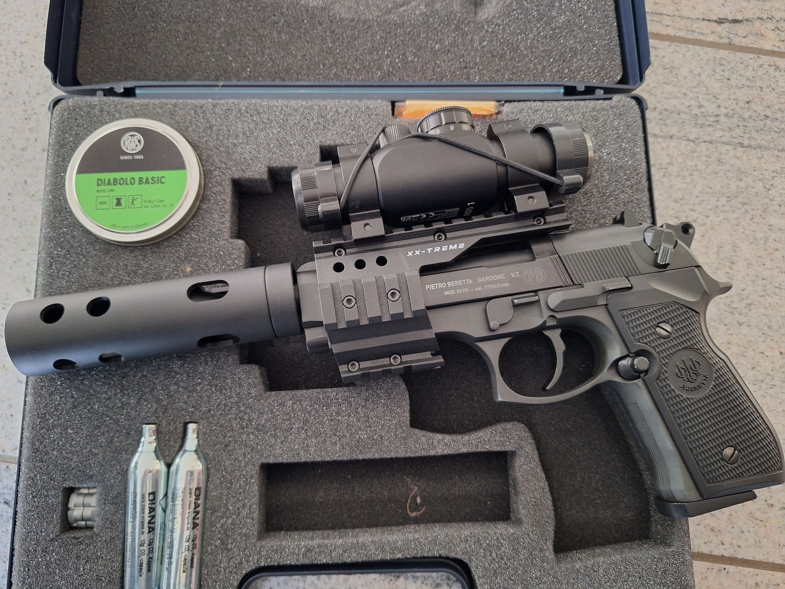 Beretta 92 FS XX-Treme 4,5 mm Diabolo bronzé pistolet Co2