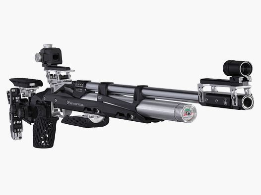 Fine work construction 900 aluminum black MeshPro hand rest, right