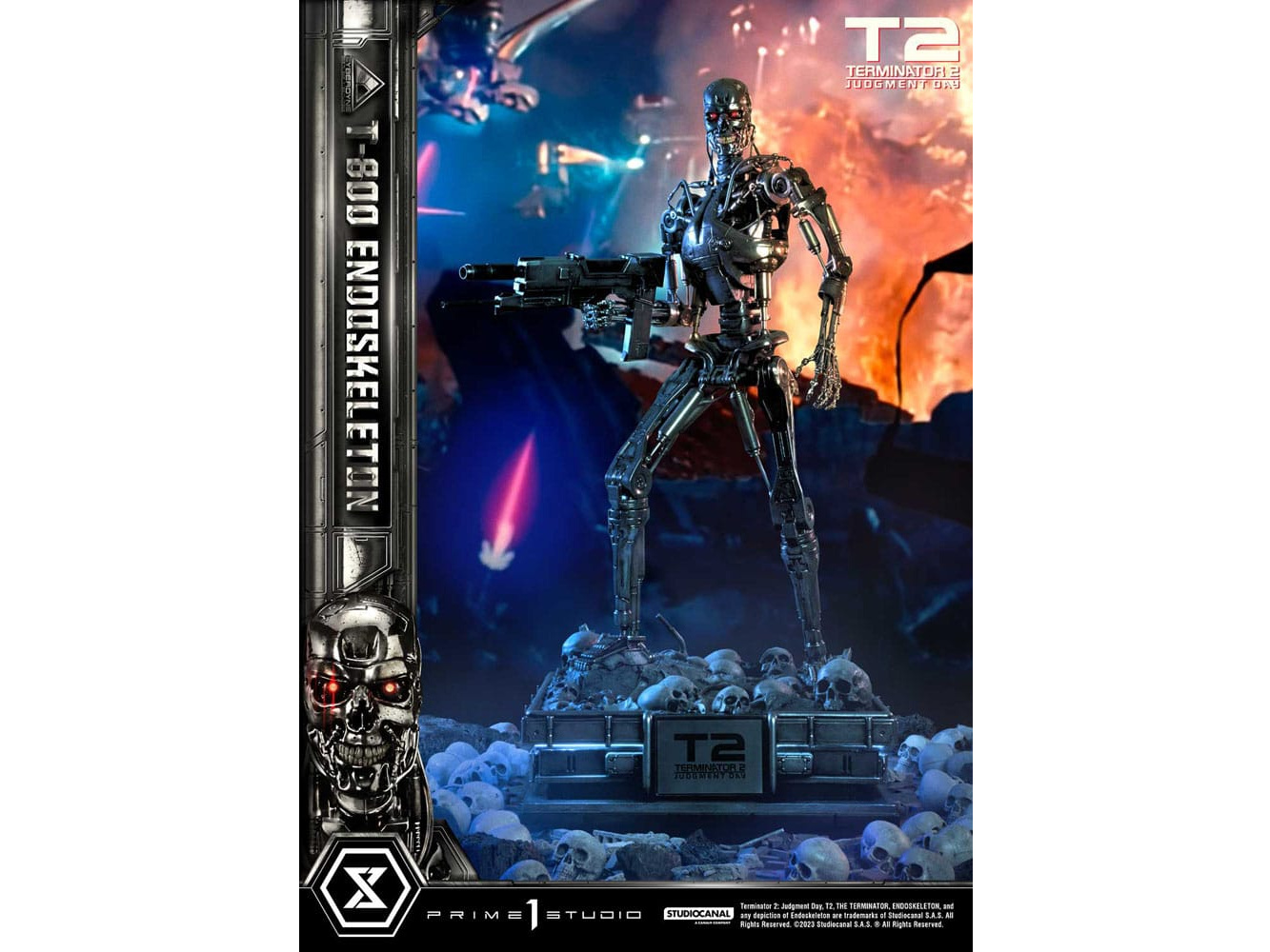 Terminator 2 Museum Masterline Series Statue 1/3 Judgment Day T800 Endoskeleton 74 cm | 42991