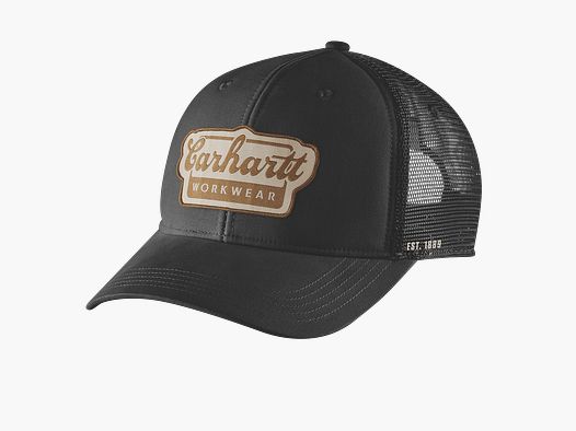 Carhartt Rugged Flex™ Twill Mesh-Back Script Patch Cap Men Black