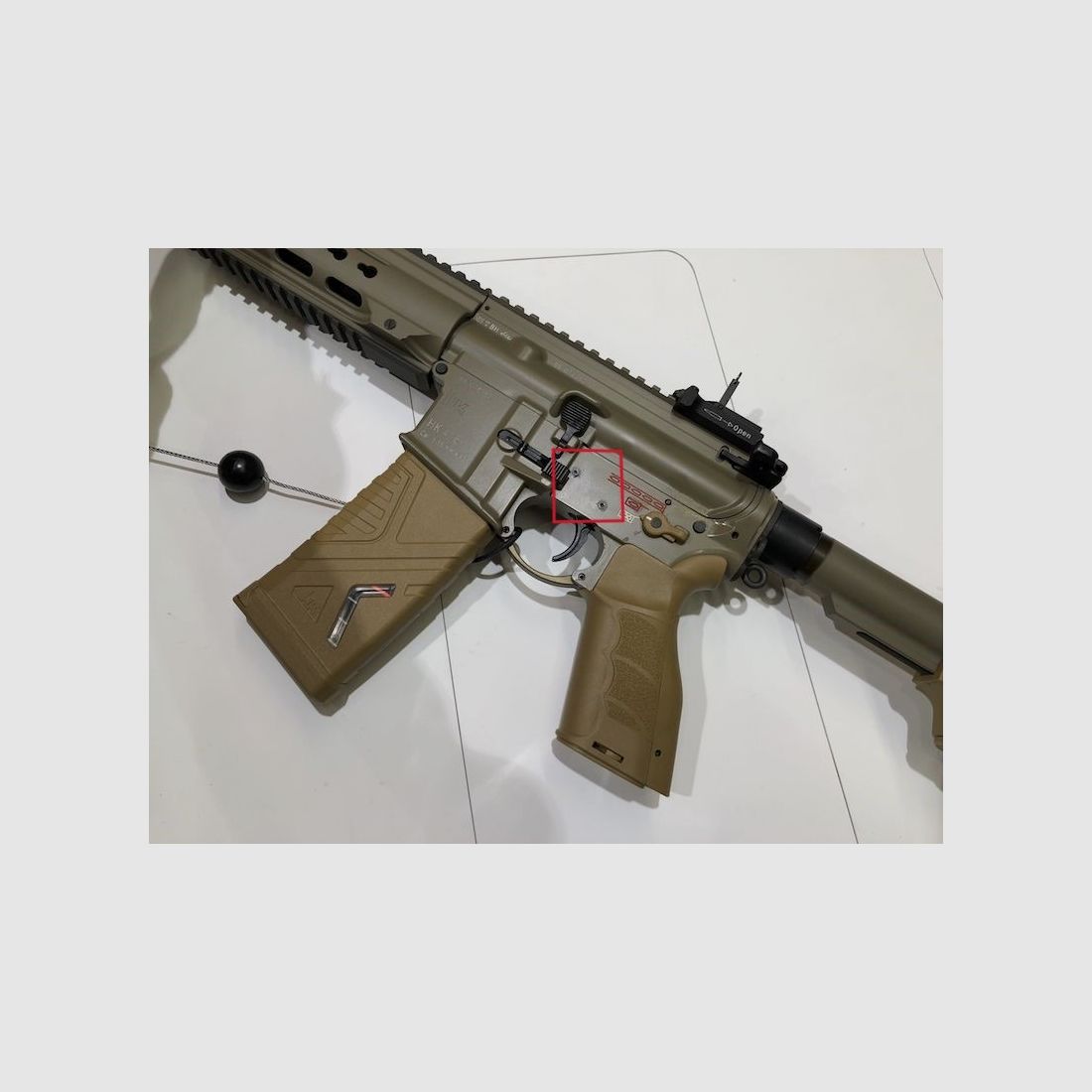 HK416 HK417 G28 Set Sicherungsbolzen Sicherungspin für Abzug - NEU - Heckler & Koch MR223 MR308 G28Z HK243 G36 AR15, Bild 3 von 3