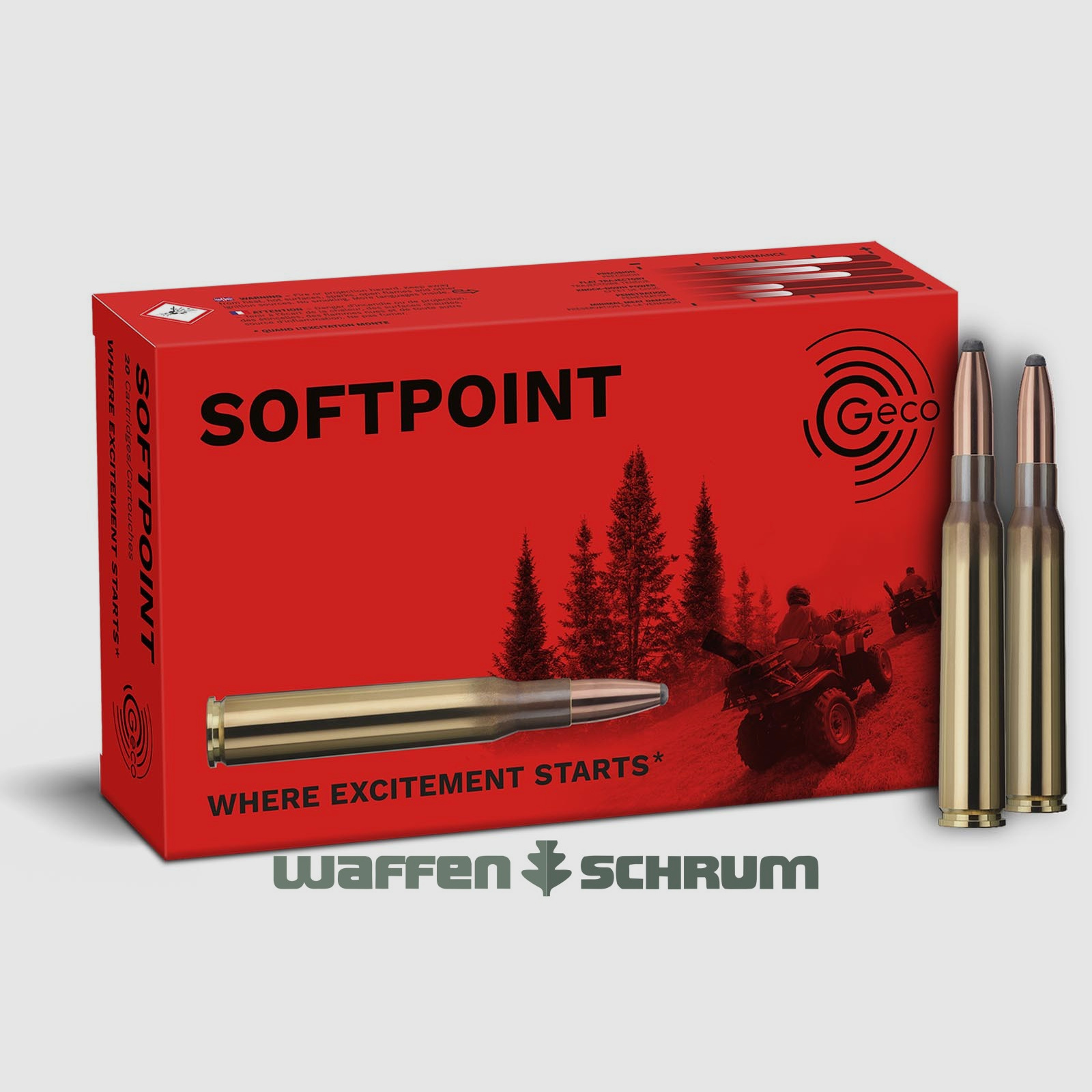 Geco Częściowa powłoka/SP 10,7g - 165gr 7x64