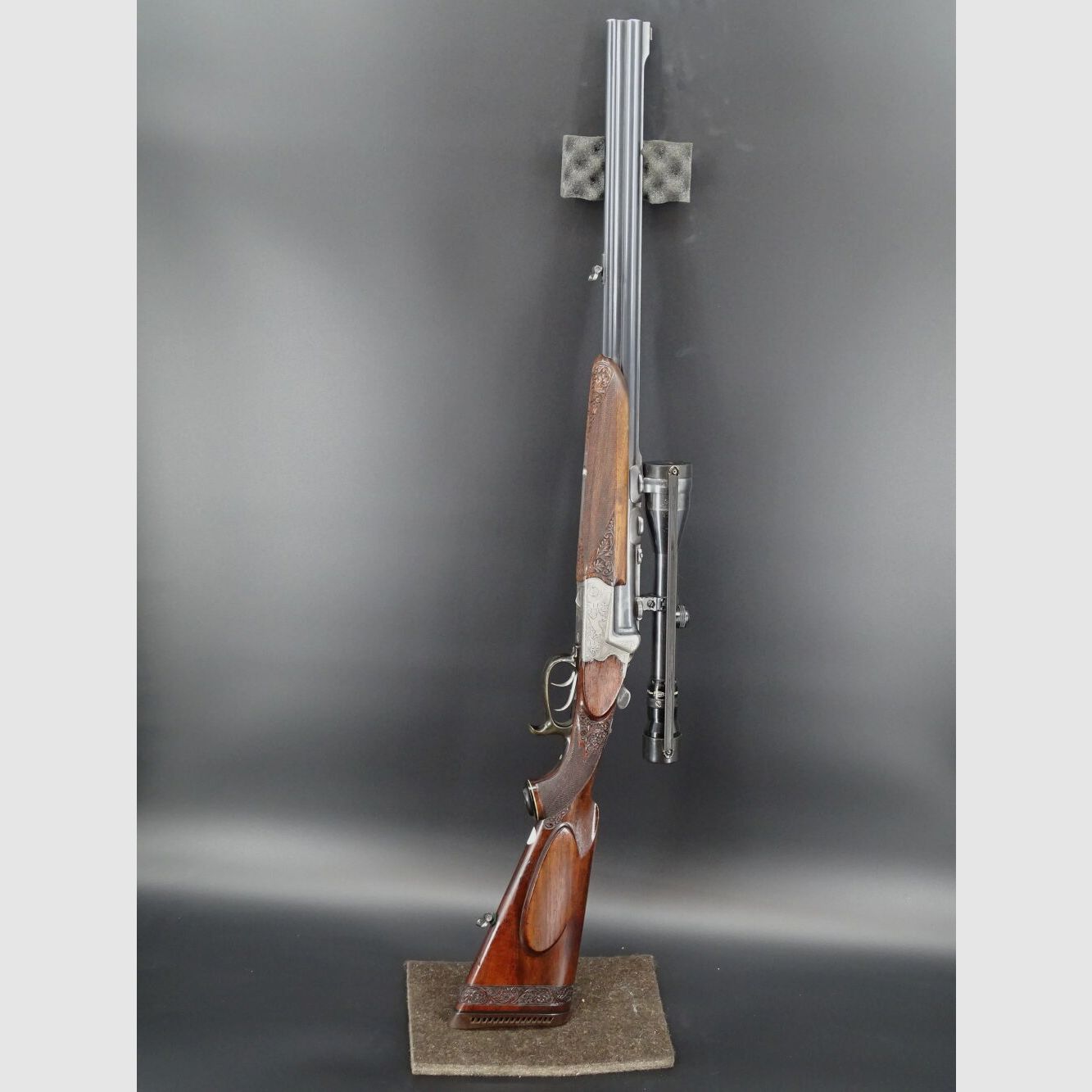 Sodia Kettner BBF Büffelhorn Stechersystem Gravur ZF Kahles Bockbüchsflinte