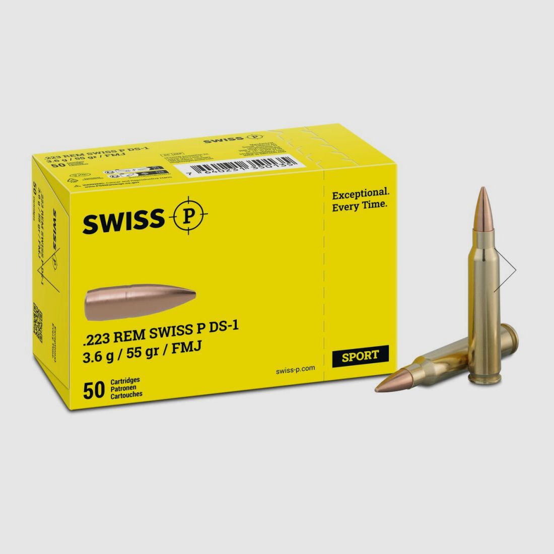 SWISS P .223 Rem. SWISS P DS-1 3.6 g