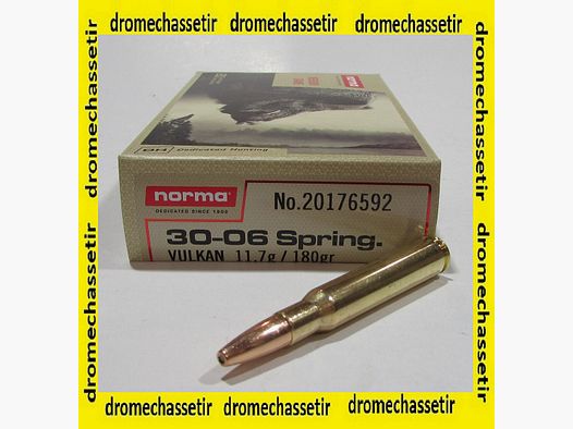 boite 20 cartouches de calibre 30-06 Norma Vulkan 180 grains