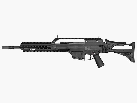 Heckler & Koch semi-automatic rifle Heckler & Koch HK243 S TAR black, .223Rem, civilian version of the G36 Bundeswehr