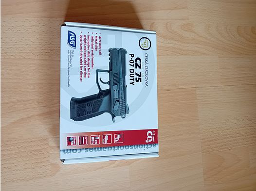  ASG CZ 75 P-07 Duty CO2 Luftpistole,Nonblowback