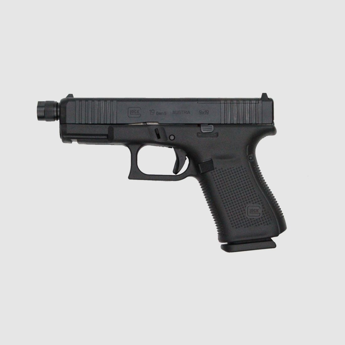 Glock pistool G19 Gen5 MOS FS 9 mm Luger 4" / 10,2 cm M13.5x1 links