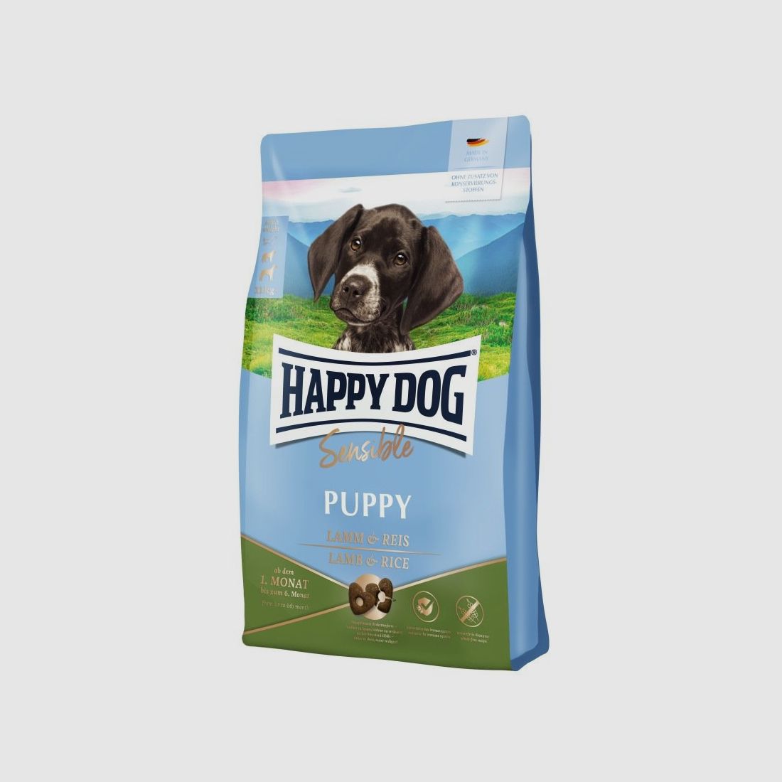 Happy Dog Hunde Trockenfutter Sensible Puppy Lamm & Reis 10 kg