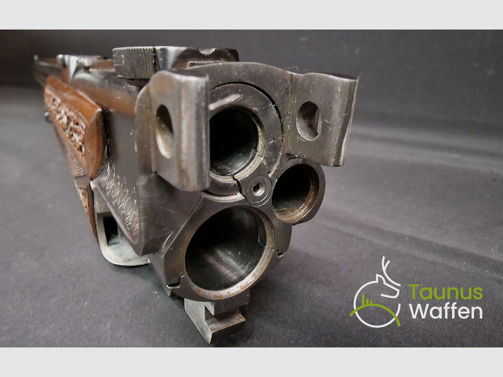 Triumph drilling Bock drilling Josef Just Ferlach with Bock double rifle interchangeable barrel taunus-waffen.de