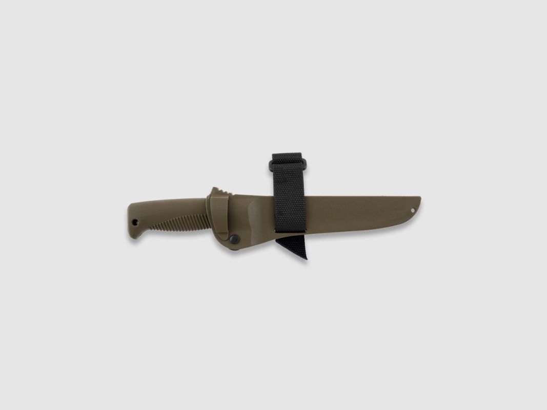 Peltonen Knives M95 Ranger Puukko Sissipuukko FJP060 Cerakote FDE Beschichtung Kunststoffscheide braun FDE