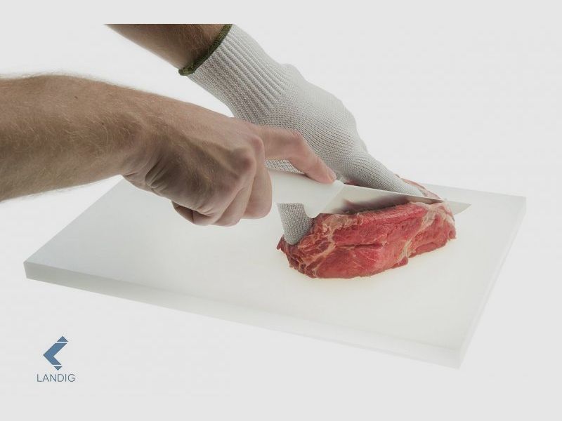 Gant de protection contre les coupures Landig blanc, image 2 sur 2
