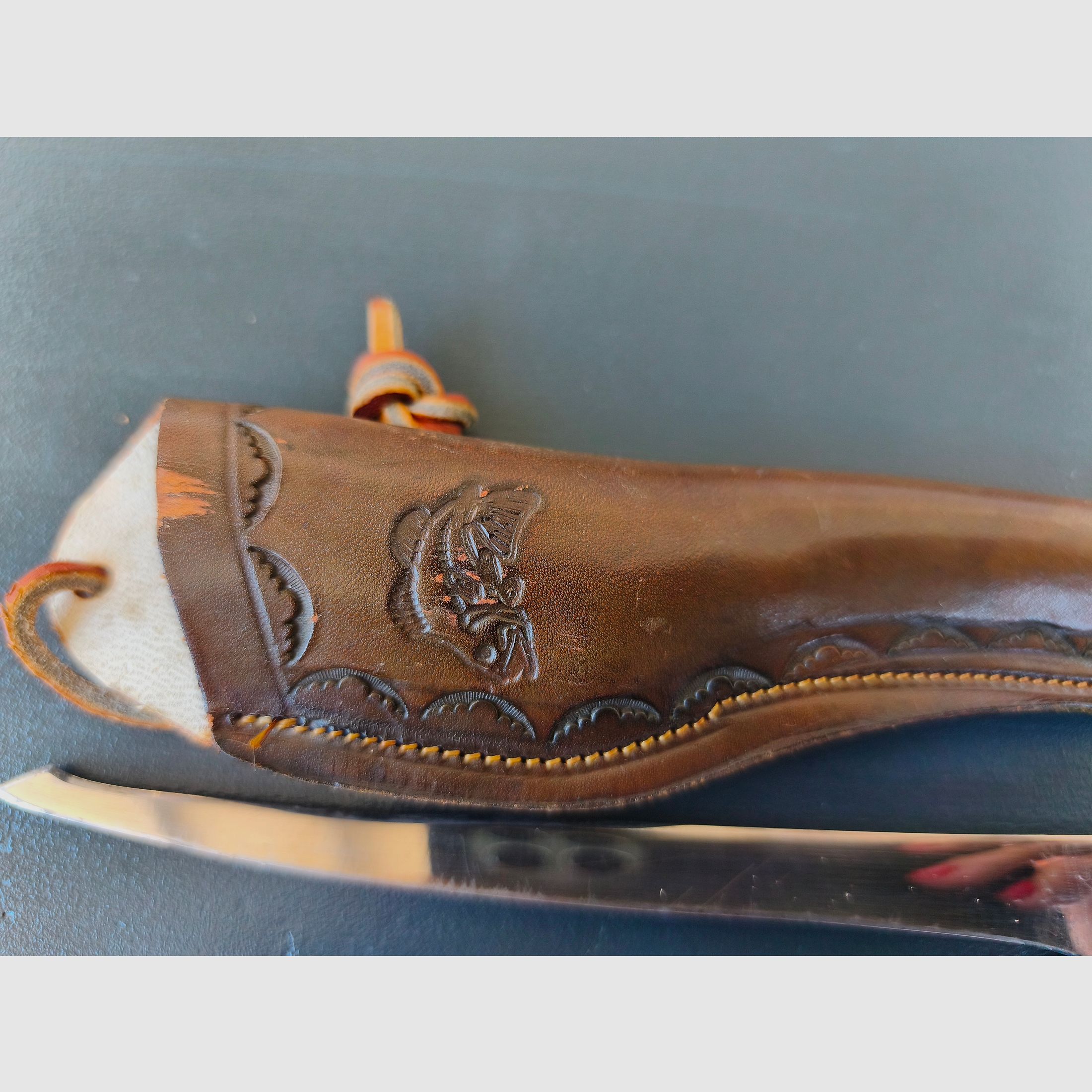 Coltello da filettare Leech Lake con manico marrone