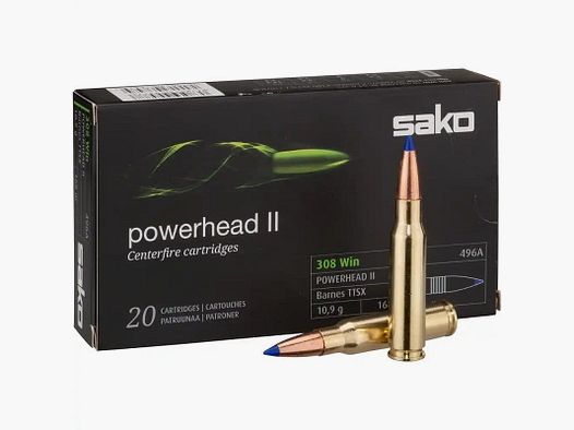 Sako .308 Win Powerhead II 168gr. - 20 pz