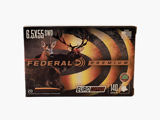 Federal 6.5×55 SE eurocopper 140gr