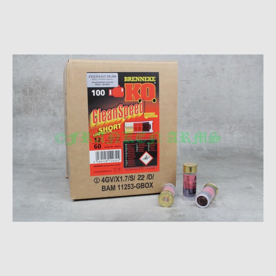 Brenneke K.O. Clean Speed Short 12/60 28,4g 100 Stück Staffelpreise