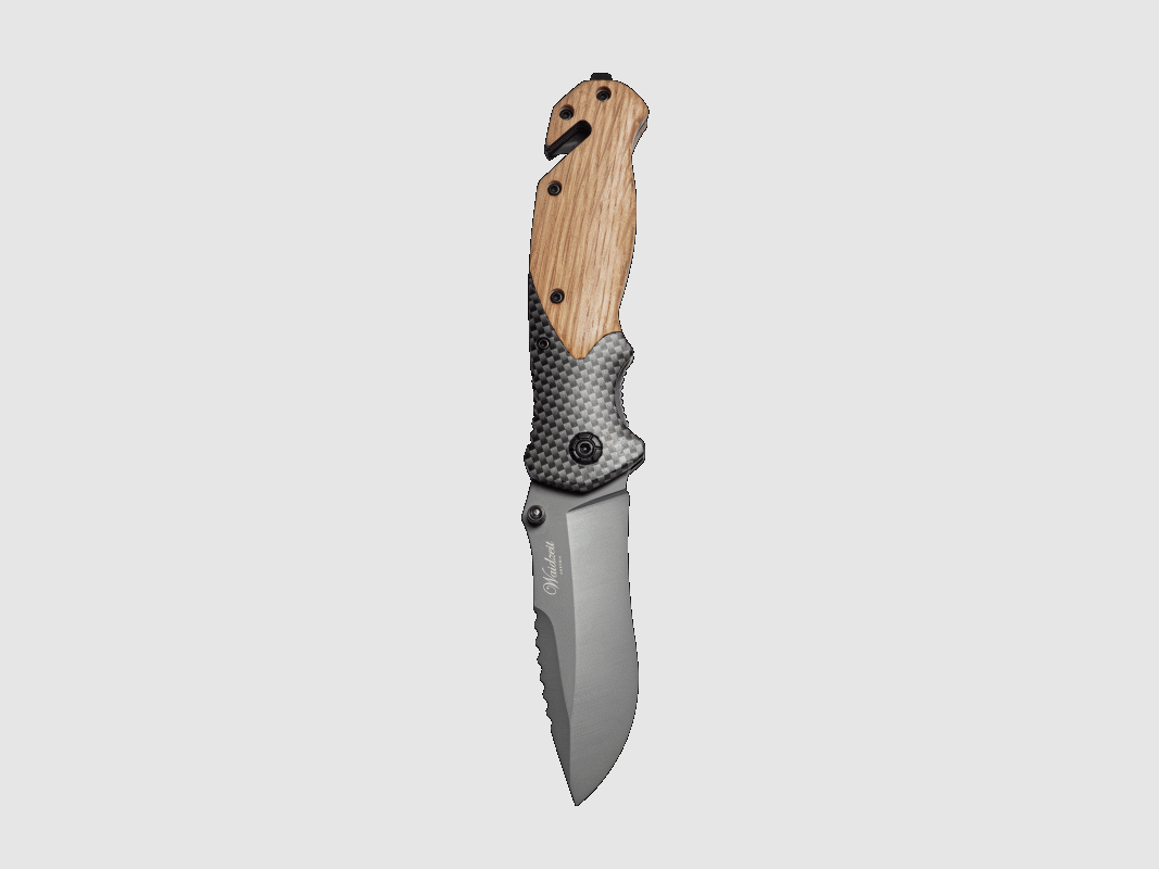 Coltello da caccia in legno di quercia (non levigato)