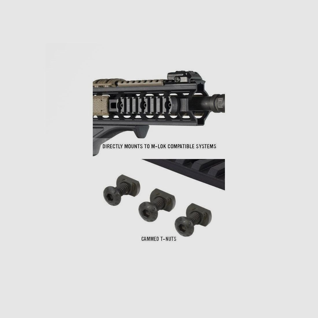 Rail 9 slots Polymeer M-LOK, afbeelding 2 van 5