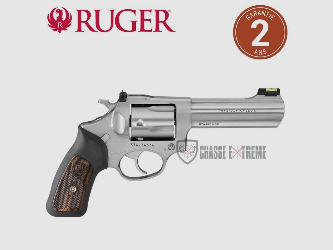 Revolver RUGER SP101 Edelstahl 4,20" Kaliber 22 Lr