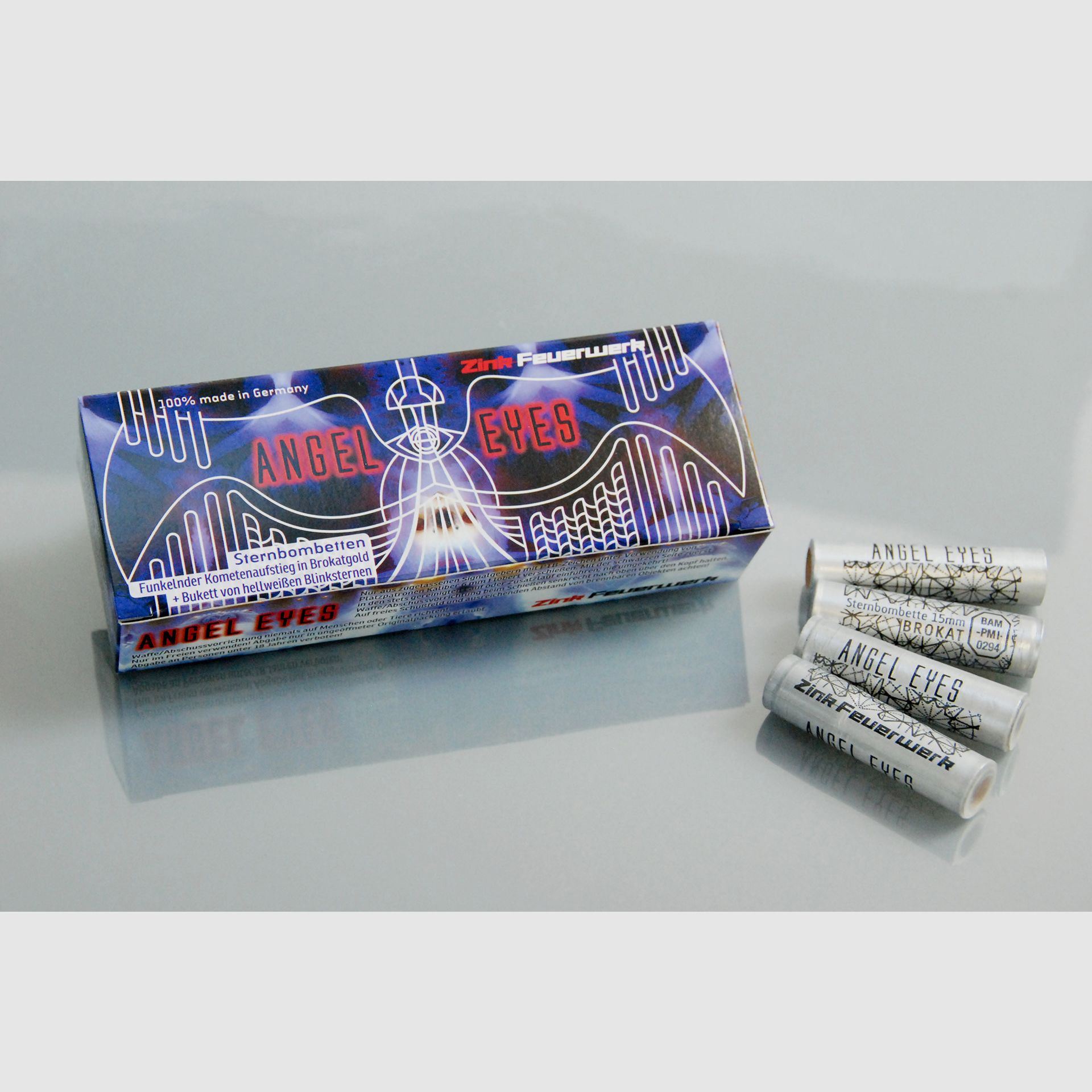 Zink Signal Feuerwerk Angel Eyes, 20 Schuss