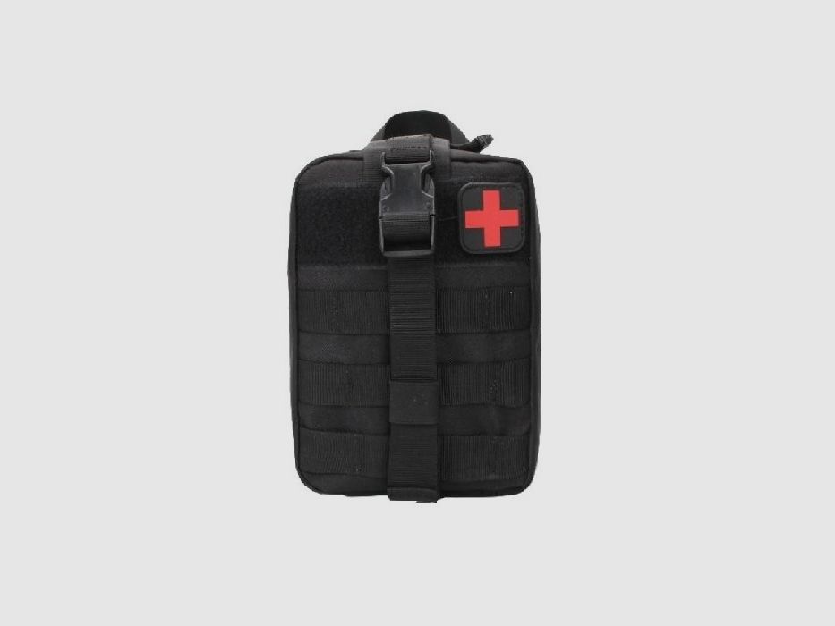 JB tactical - Apteczka taktyczna IFAK II NATO standard – zgodna z TCCC (17 elementów) - czarna, zdjęcie 1 z 18