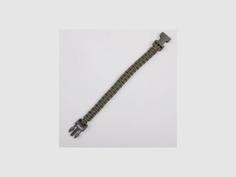 Paracord-Survivalarmband Grün & Schwarz, Bild 1 von 3