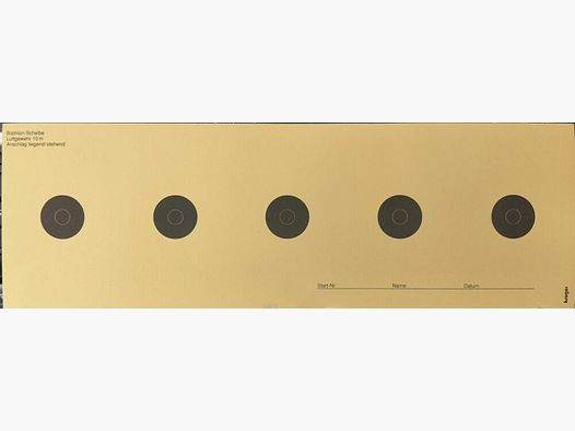 Krüger doelwit van Krüger, 10m LG, 250 stuks, wedstrijd